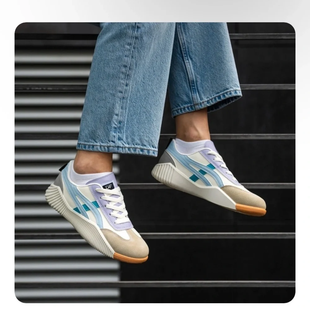 DeFlorance DF Cloudea Sneakers Purple and Blue  Size 8.5